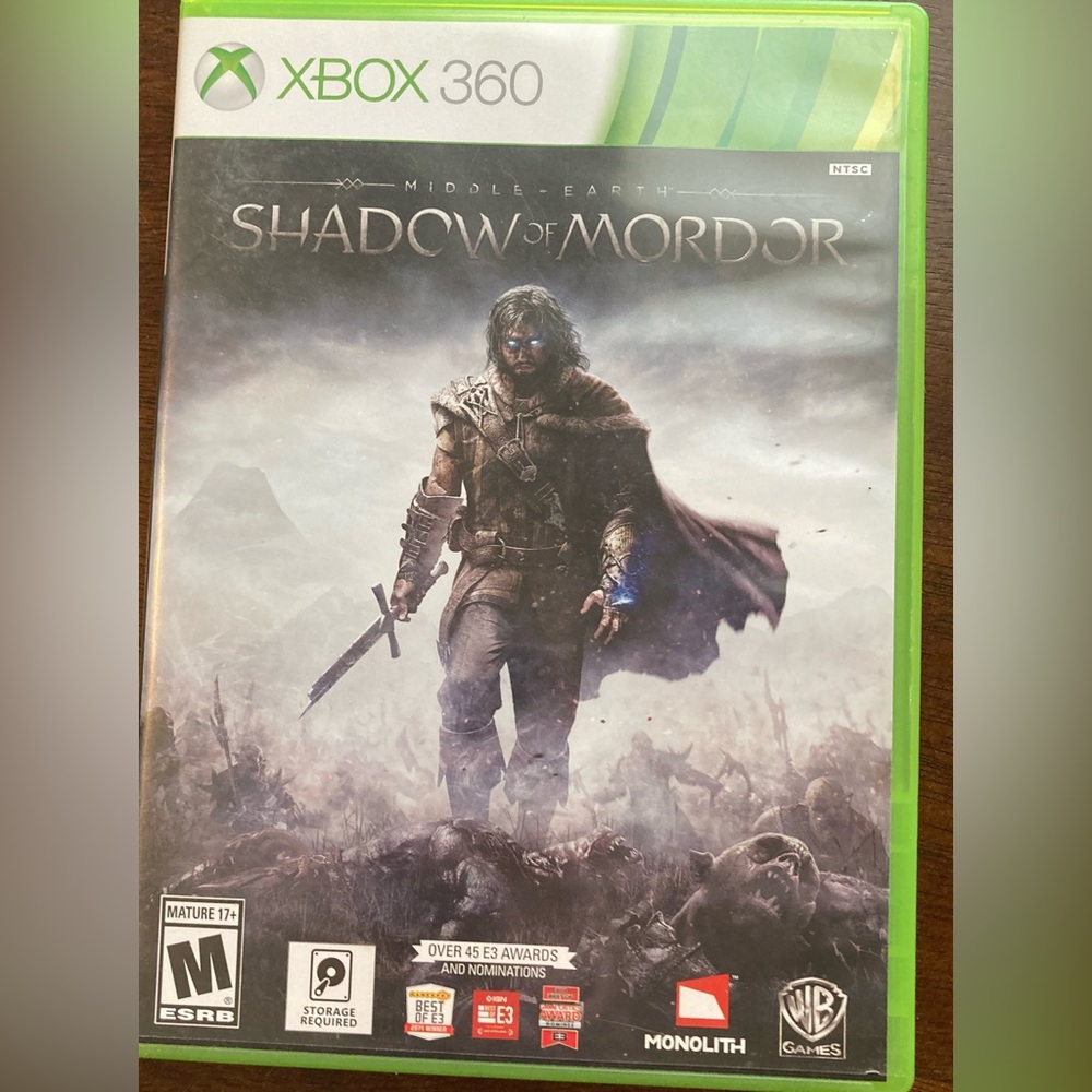 XBOX 360 Shadow Of Mordor Game